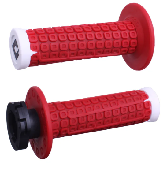ODI Nomad V2 Lock-On Grips Red/White : CRF's Only